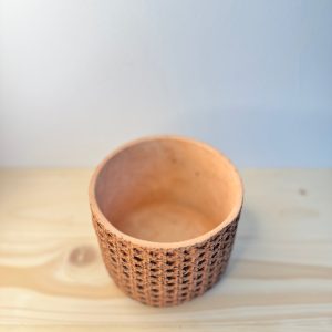 Brown Mesh Texture Cement Pot – Planter