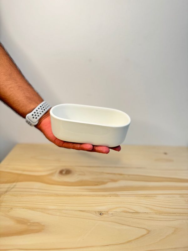 Rectangle White Ceramic Pot - Planter - Image 3