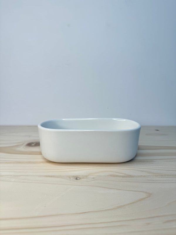 Rectangle White Ceramic Pot - Planter - Image 2