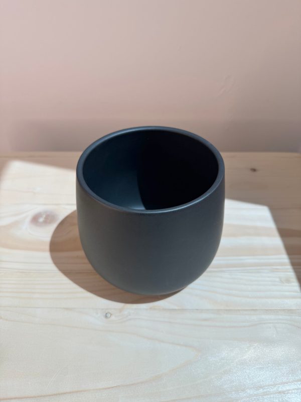 Midnight Black Ceramic Pot - Planter - Image 2