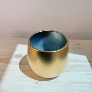 Matte Gold Ceramic Pot – Planter