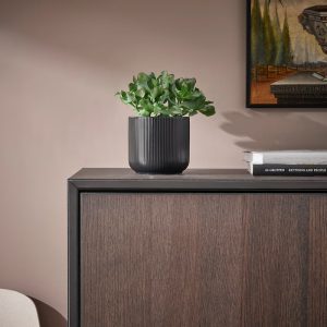 Black Ceramic Pot – Planter