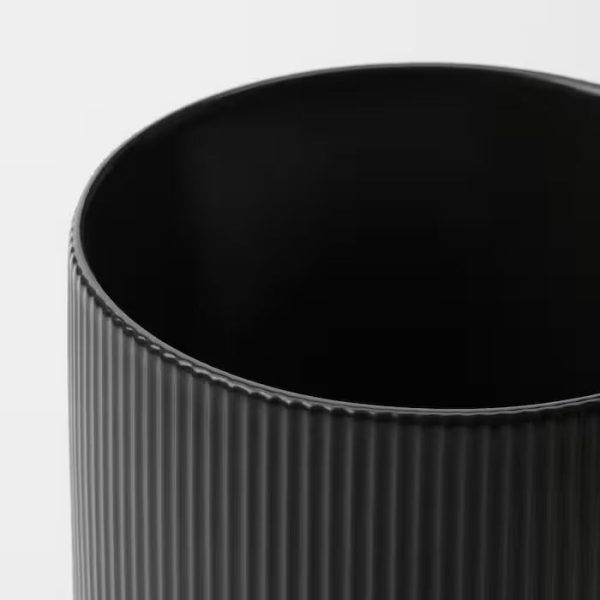 Black Ceramic Pot - Planter - Image 3