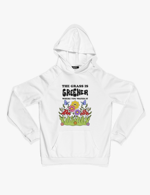 The grass is greener! Hoodie - Image 4